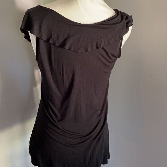 Cabi | 822 Black Waterfall Ruffled Tank | M - Picture 4 of 7